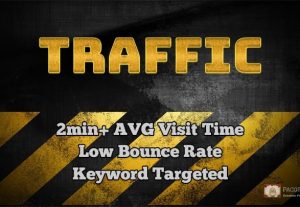 6373Low Bounce Rate Traffic, Long Duration, Keyword Targeted