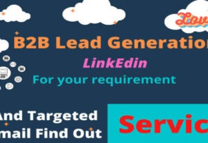 17740I will do b2b lead generation in linkedin