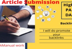 17738I will do manual article submission in high PR