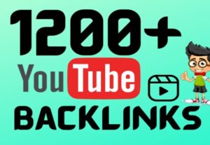 19342Build 1200 plus high quality backlinks to your YouTube video